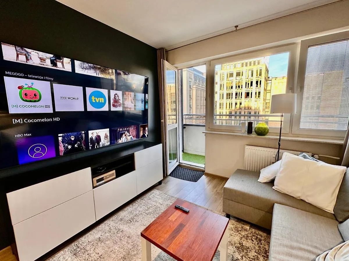 Appartement Gold 5 Fast Wifi 1 Gbs Big 85'Tv Netflix Hbo Disney+ Varsovie Pologne